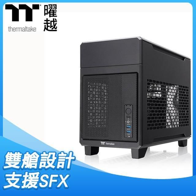 Thermaltake 曜越 【TR100 Mini】雙艙 SFX電源 ITX機殼《黑》(顯卡36)