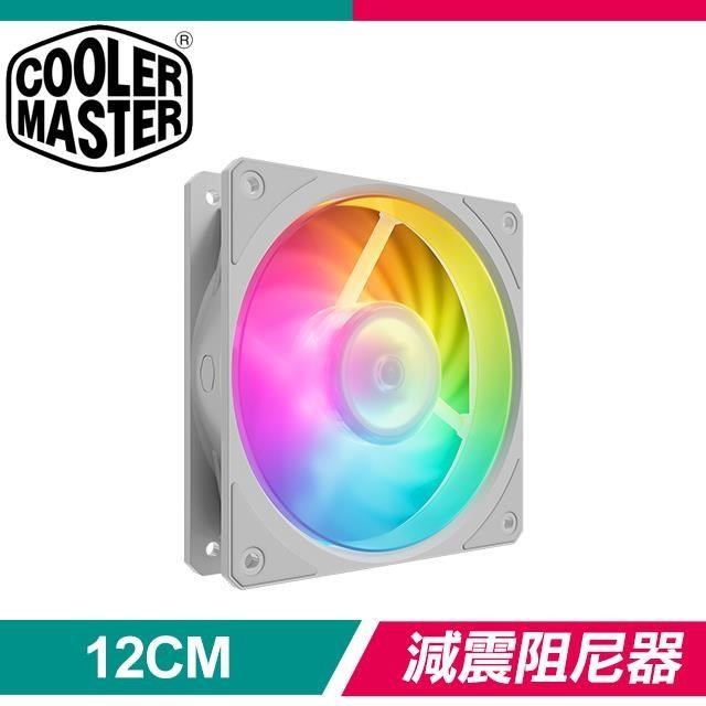 Cooler Master 酷碼 Mobius 120P 2400RPM ARGB 機殼風扇《白》MFZ-M2DW-24NP2-R1