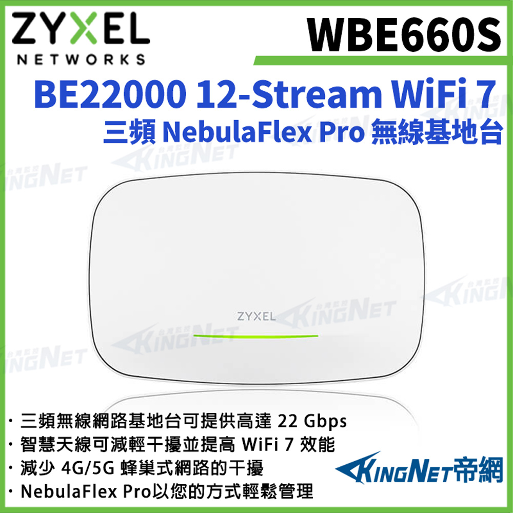 WBE660S BE22000 WiFi 7 三頻整合型無線網路基地台 帝網監視器
