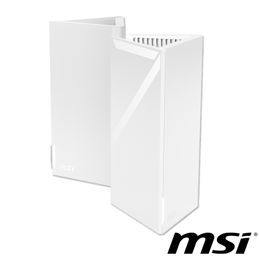 MSI 微星 Roamii BE5000 Lite Mesh 路由器 WiFi 7 雙頻 2.5G分享器/Wifi分享器(二入組)