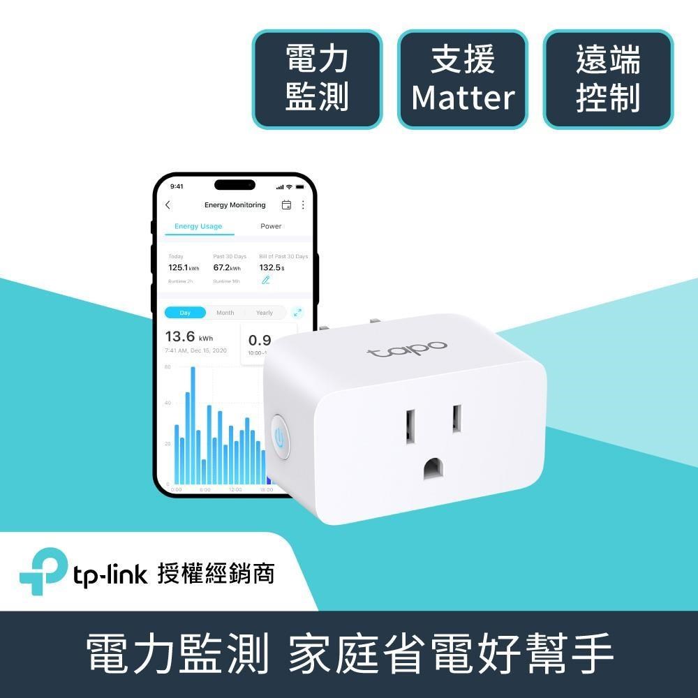 [兩入組] Tapo P110M 電力監控 迷你型 Wi-Fi無線網路 語音智慧插座開關