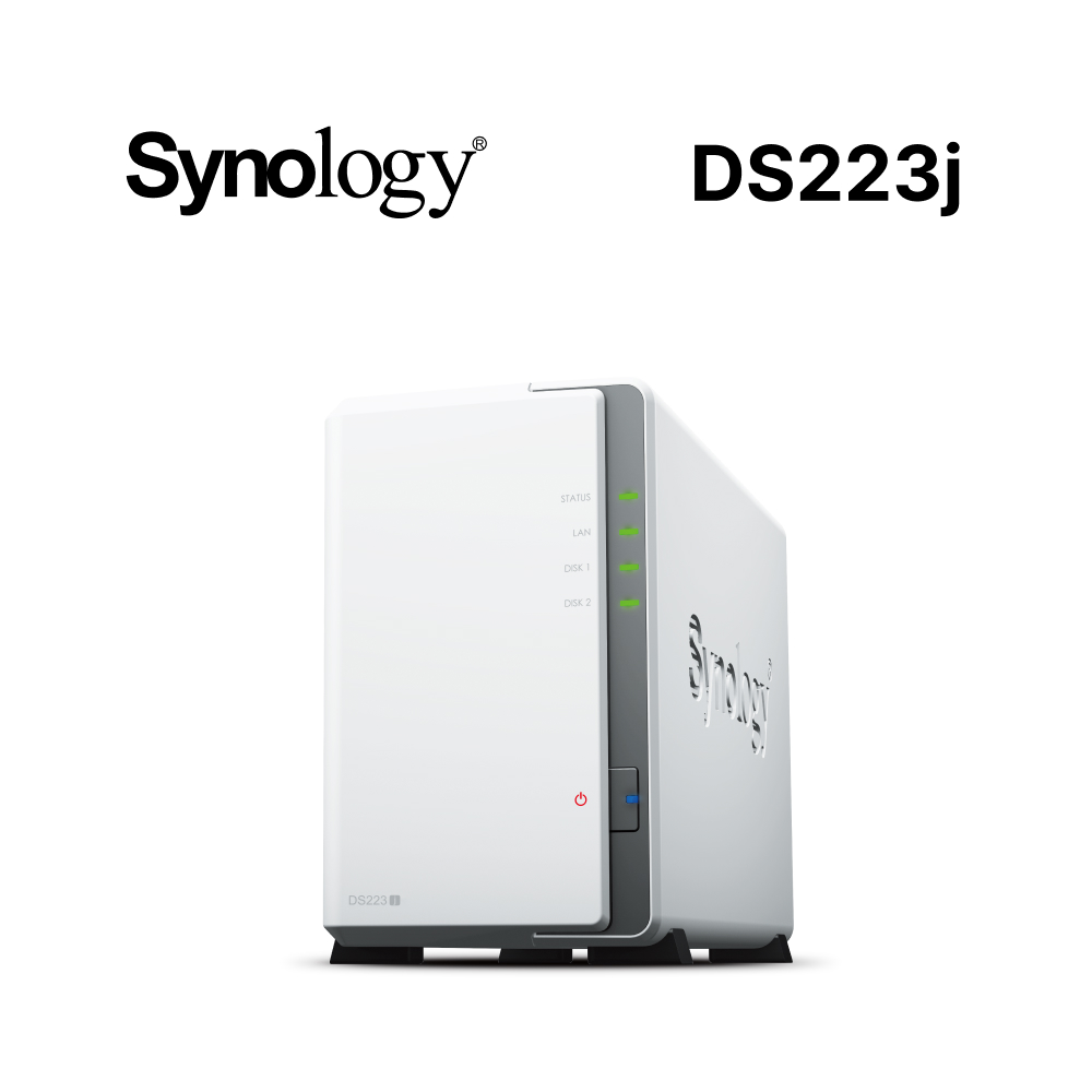 Synology 群暉[搭HAT3300 6TB*2]Synology DS223j 2Bay NAS - PChome