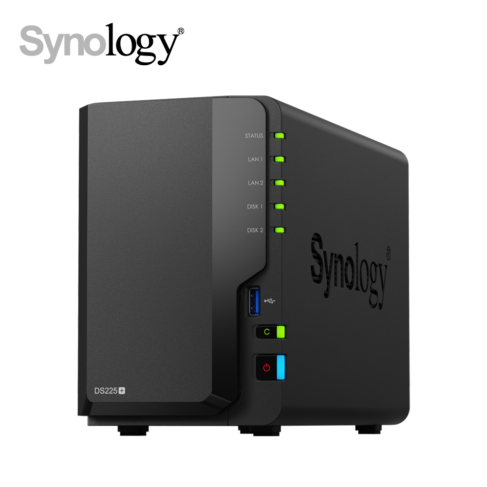 DiskStation DS225+ (2Bay/Intel/2GB) NAS 網路儲存伺服器
