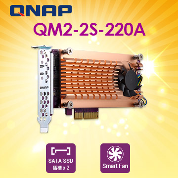 QNAP QM2-2S10G1T Dual M.2 outlet 2280 SATA SSD