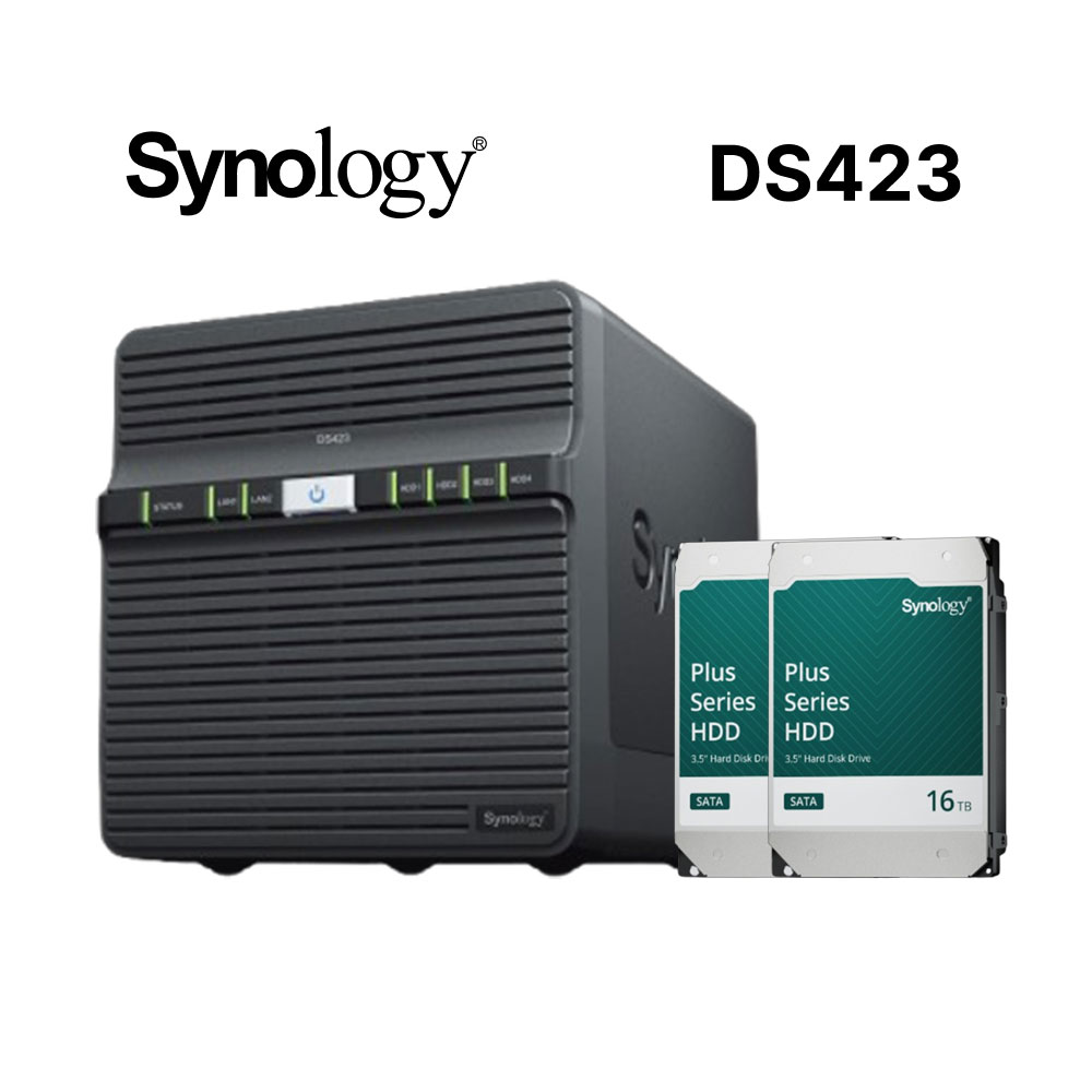 DiskStation DS423 (4Bay/Realtek/2GB) NAS 網路儲存伺服器