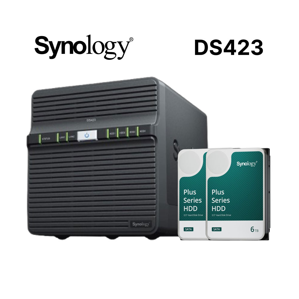 Synology 群暉 DiskStation DS423 (4Bay/Realtek/2GB) NAS 網路儲存伺服器