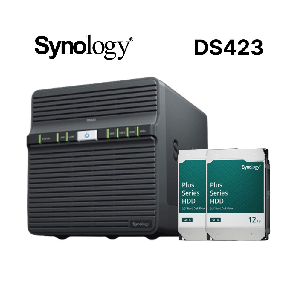 Synology 群暉 DiskStation DS423 (4Bay/Realtek/2GB) NAS 網路儲存伺服器(其他規格)