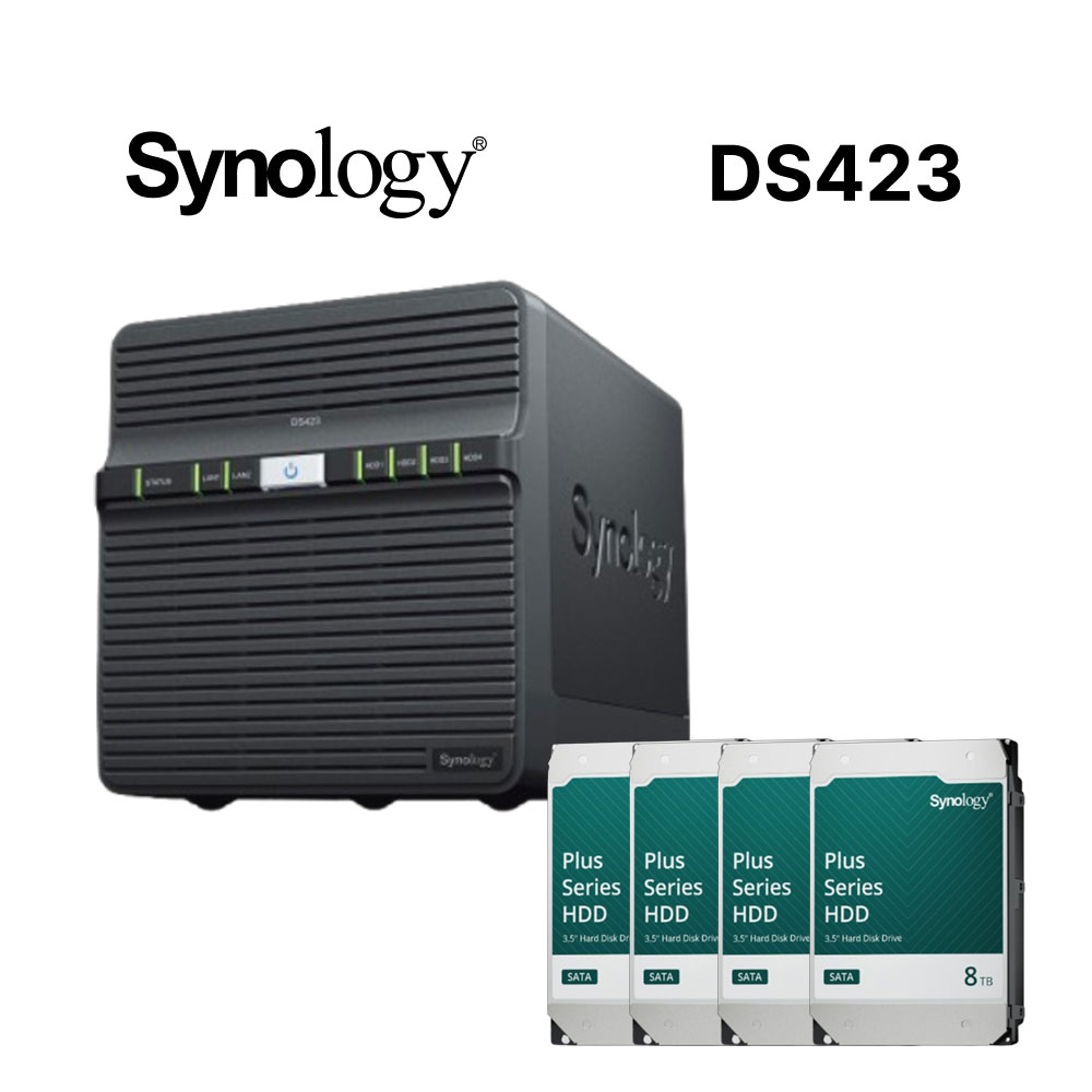 科技 DiskStation DS423 (4Bay/Realtek/2GB) NAS 網路儲存伺服器