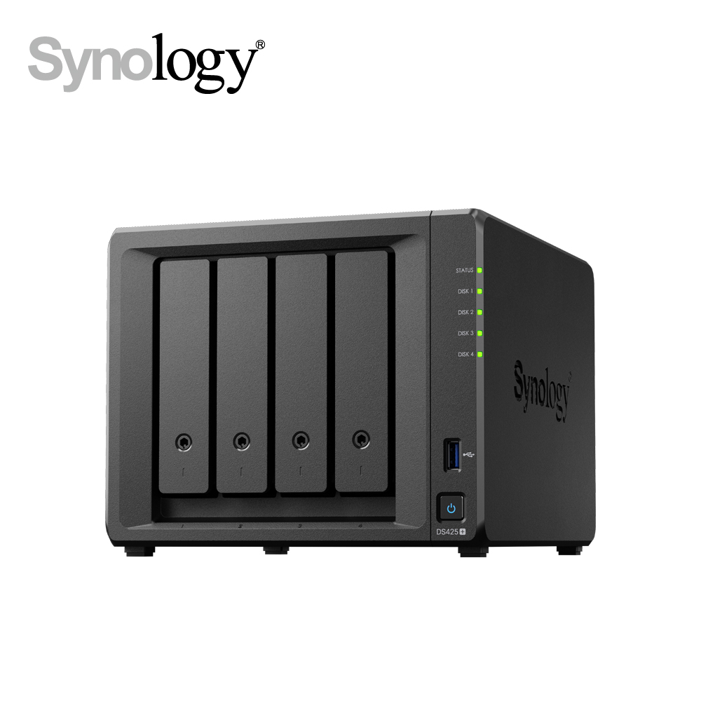 Synology 群暉DiskStation DS425+ (4Bay/Intel/2GB) NAS 網路儲存伺服