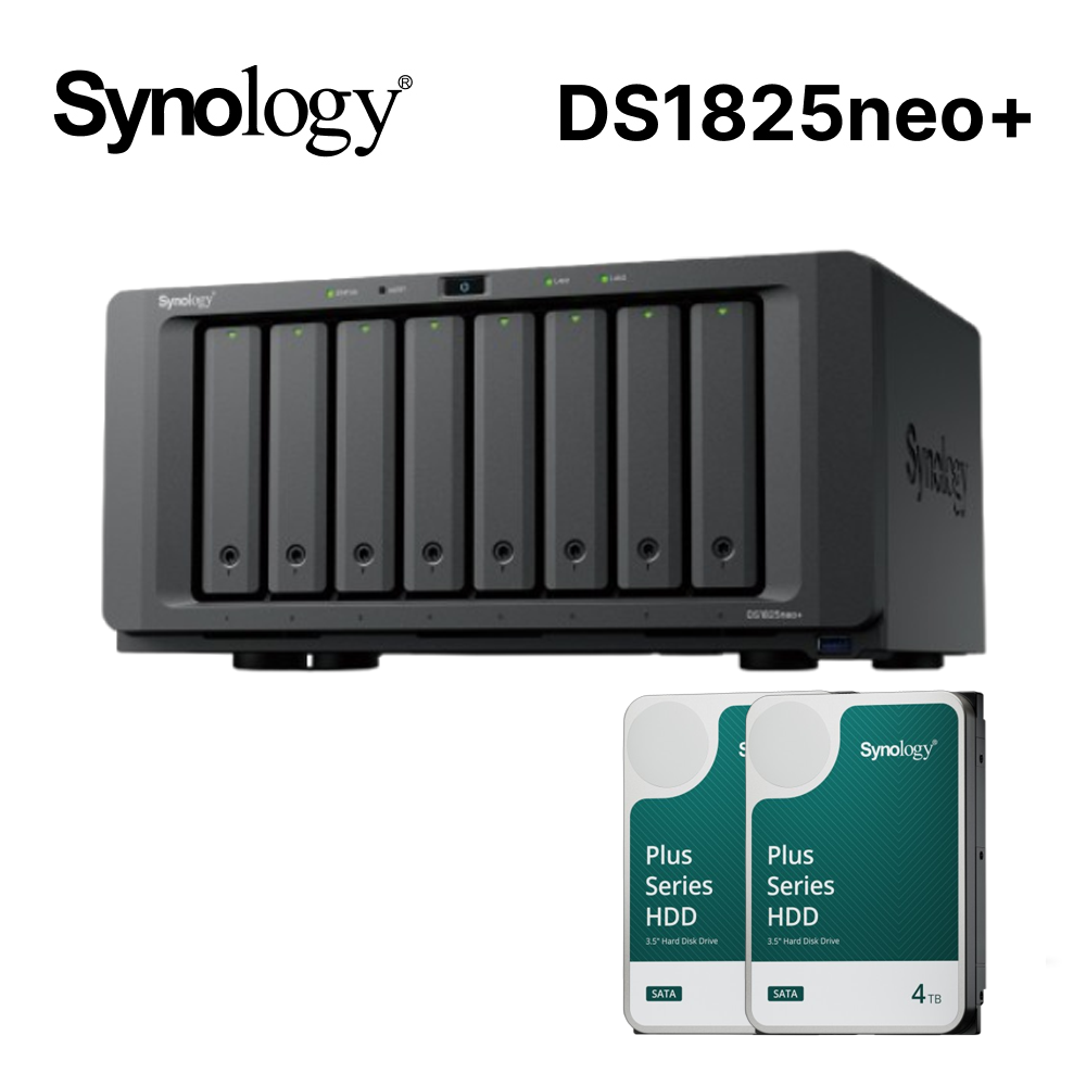 Synology 群暉 Synology 群暉 DS1825neo+ 網路儲存伺服器