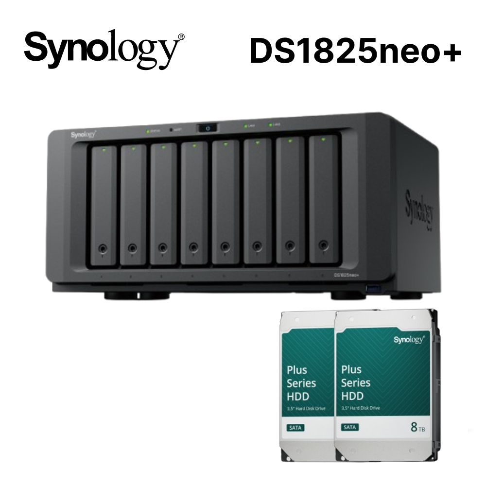 Synology 群暉 Synology 群暉 DS1825neo+ 網路儲存伺服器(其他規格)