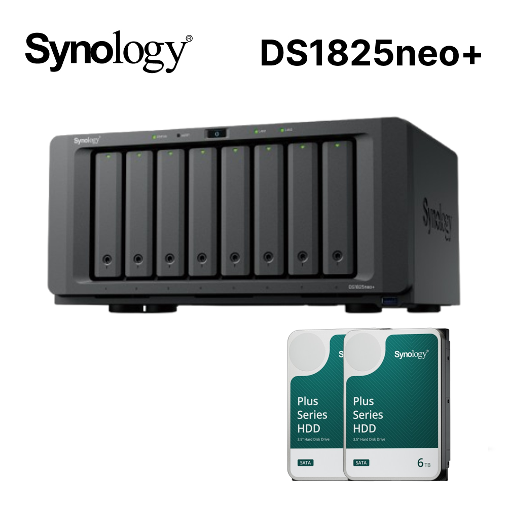 Synology 群暉 Synology 群暉 DS1825neo+ 網路儲存伺服器(其他規格)