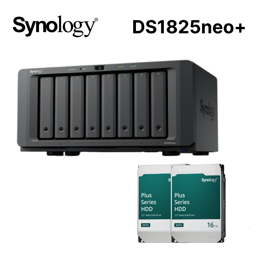 Synology 群暉 Synology 群暉 DS1825neo+ 網路儲存伺服器(其他規格)