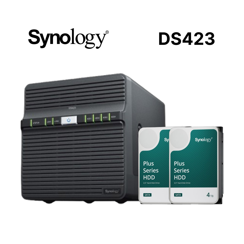 Synology 群暉 DiskStation DS423 (4Bay/Realtek/2GB) NAS 網路儲存伺服器(其他規格)
