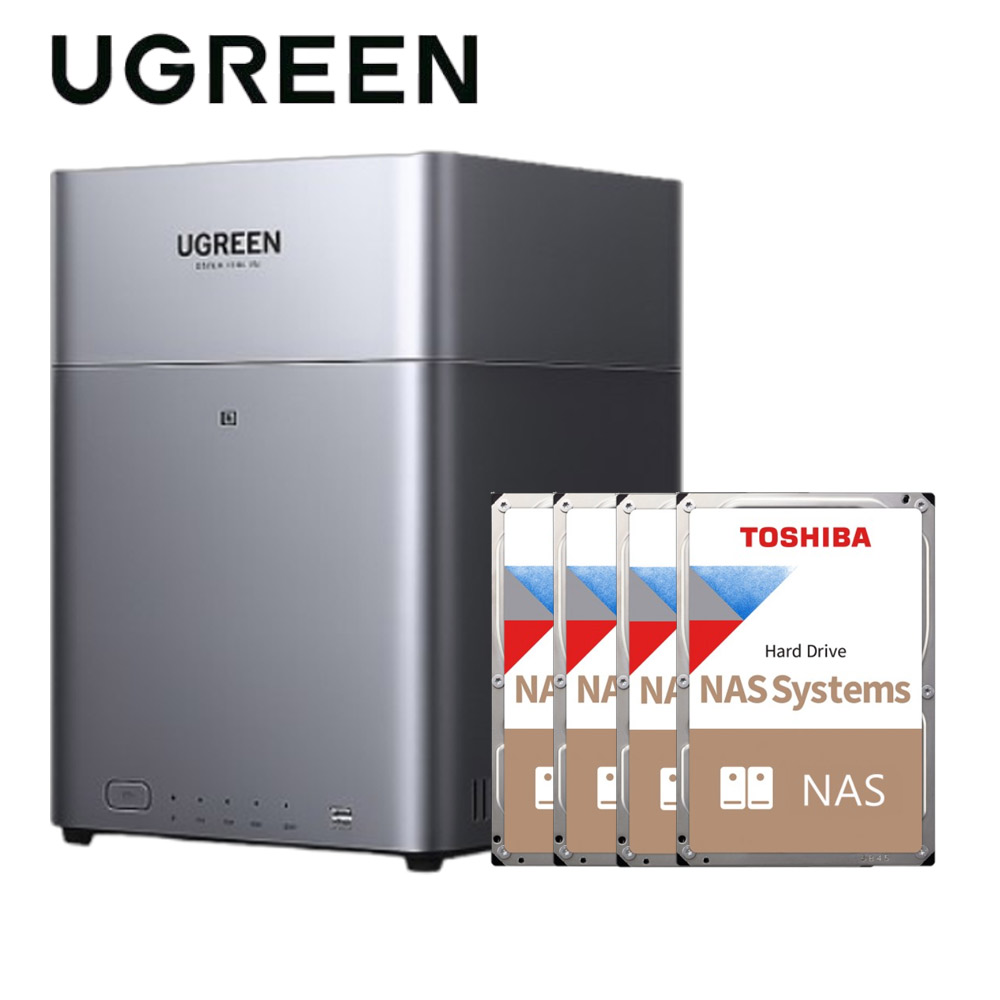 綠聯 UGREEN DH4300 Plus 4Bay NAS 網絡儲存伺服器