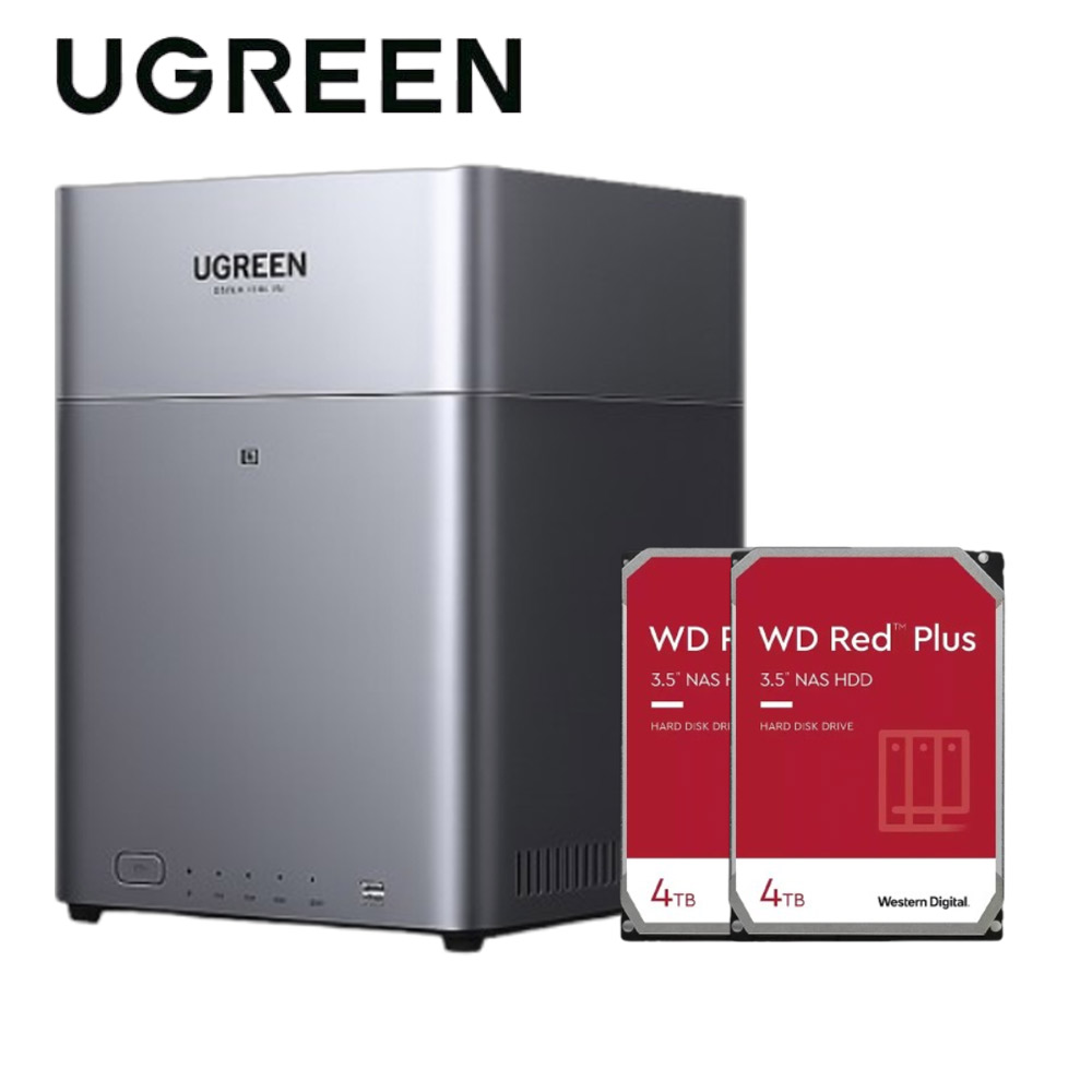 綠聯 UGREEN DH4300 Plus 4Bay NAS 網絡儲存伺服器(其他規格)