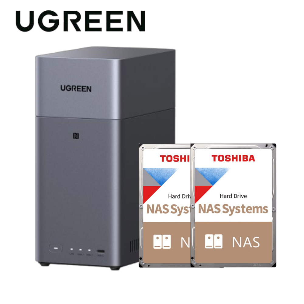 綠聯 UGREEN DH2300 2Bay NAS 網絡儲存伺服器