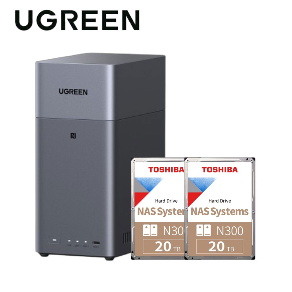 綠聯 UGREEN DH2300 2Bay NAS 網絡儲存伺服器