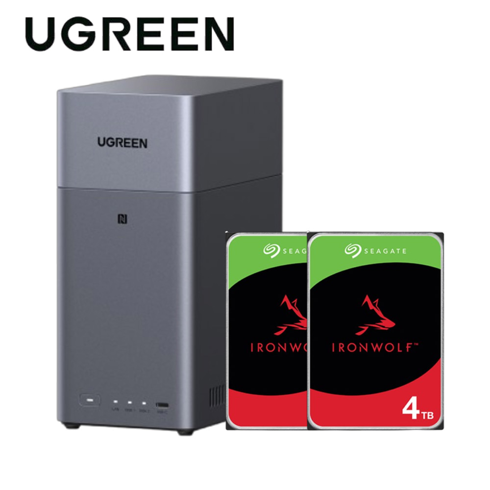 綠聯 UGREEN DH2300 2Bay NAS 網絡儲存伺服器