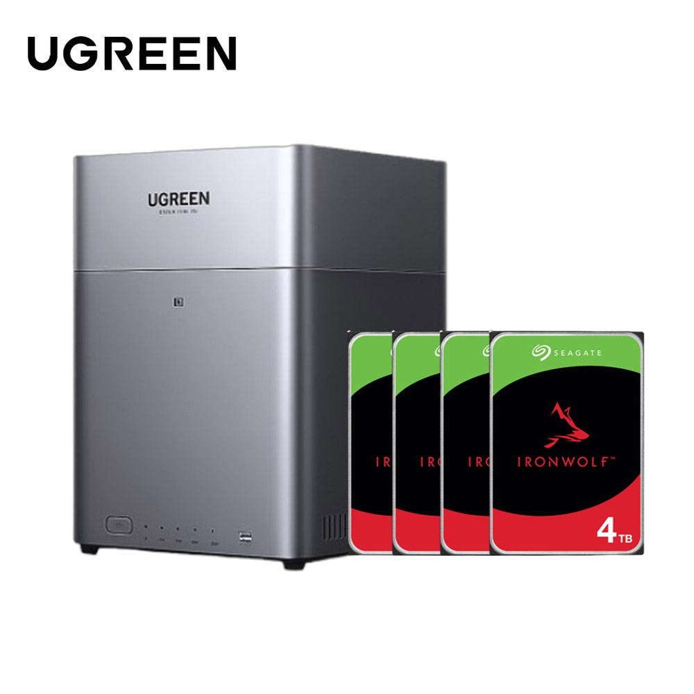 綠聯 UGREEN DH4300 Plus 4Bay NAS 網絡儲存伺服器(其他規格)