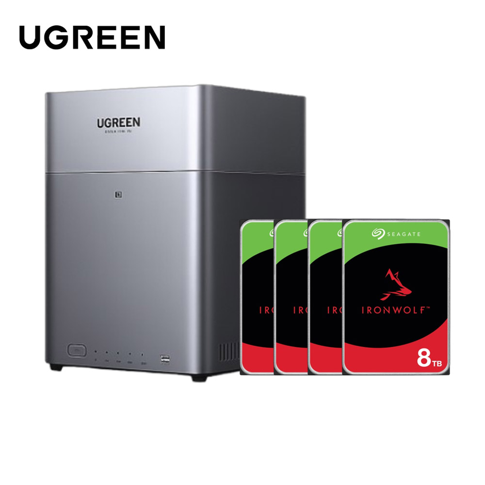 綠聯 UGREEN DH4300 Plus 4Bay NAS 網絡儲存伺服器(其他規格)