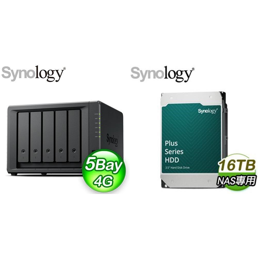 Synology 群暉 〈鈔省價〉DS1525neo+ 5Bay NAS+HAT3310 PLUS 16TB 硬碟X2