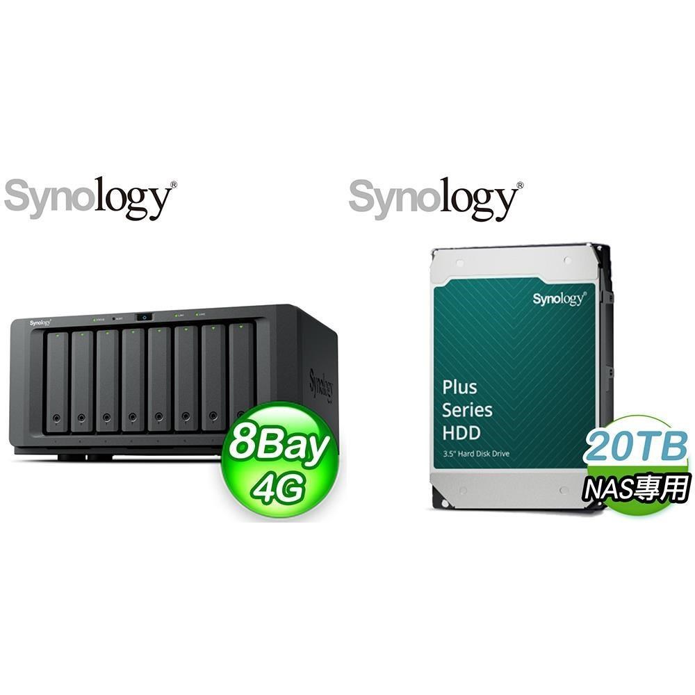 Synology 群暉 〈鈔省價〉DS1825neo+ 8Bay NAS+HAT3320 PLUS 20TB 硬碟X2