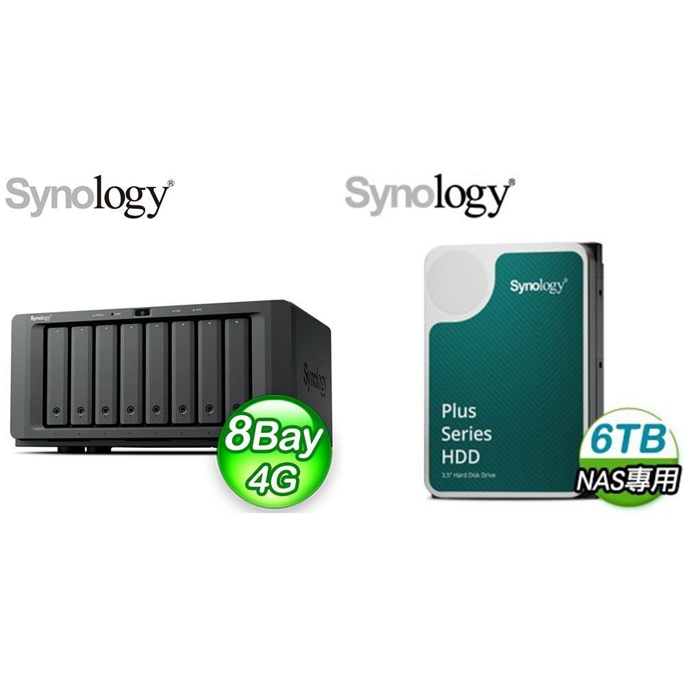 Synology 群暉 〈鈔省價〉DS1825neo+ 8Bay NAS+HAT3300 PLUS 6TB 硬碟X2