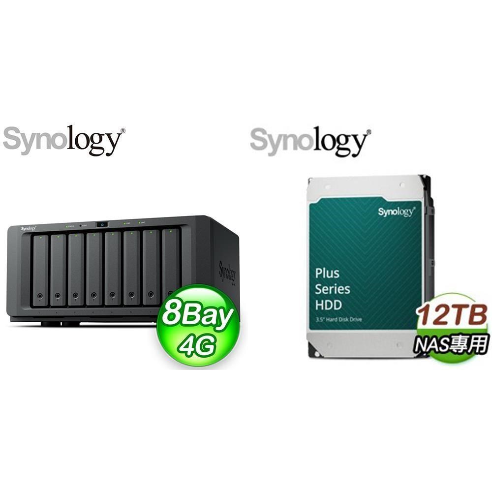 Synology 群暉 〈鈔省價〉DS1825neo+ 8Bay NAS+HAT3310 PLUS 12TB 硬碟X2
