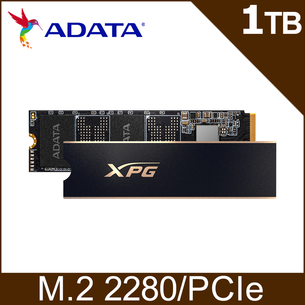 ADATA 威剛XPG GAMMIX S60 Pro 1TB PCIe (黑) 固態硬碟/台灣製