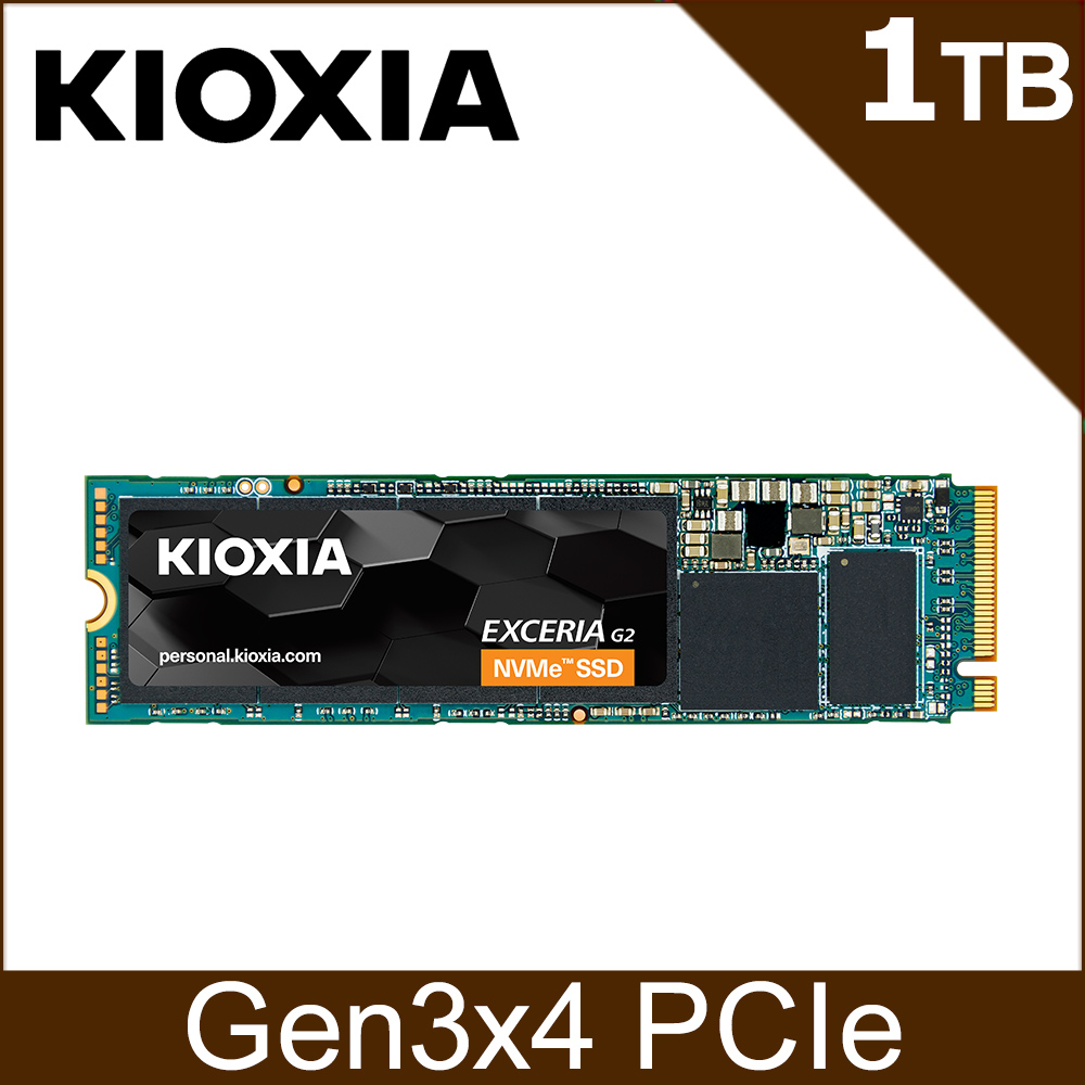 KIOXIA 鎧俠Exceria Basic SSD M.2 2280 PCIe NVMe 1TB Gen4x4 (BOX