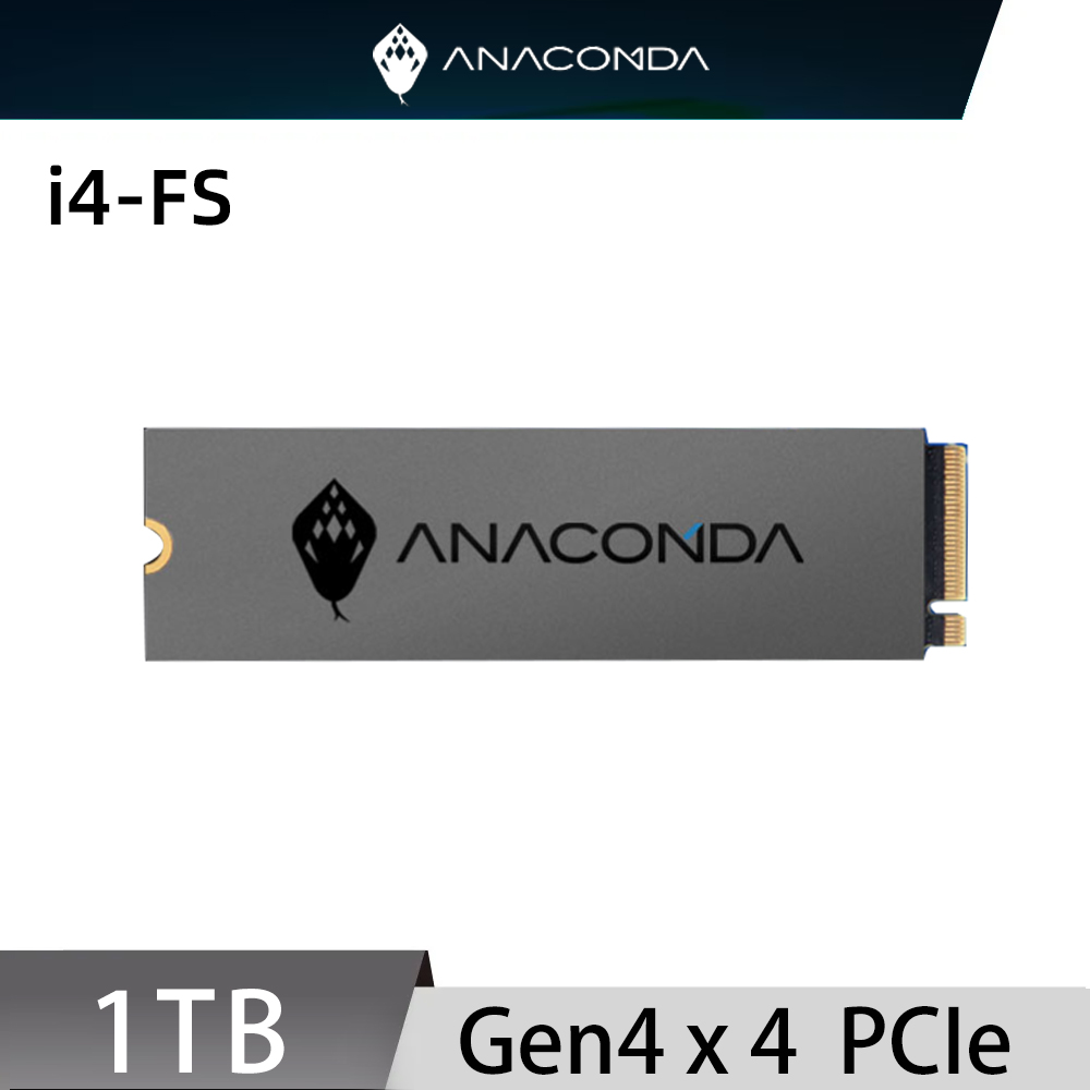 ANACOMDA 巨蟒 i4FS 1TB Gen4x4 M.2 2280 PCIe SSD 固態硬碟