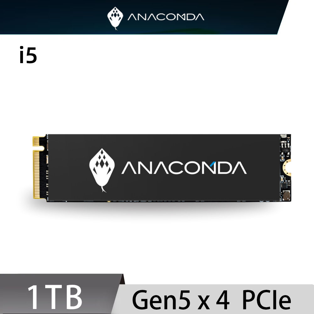 ANACOMDA 巨蟒 i5 1TB Gen 5x4 M.2 2280 PCIe SSD 固態硬碟