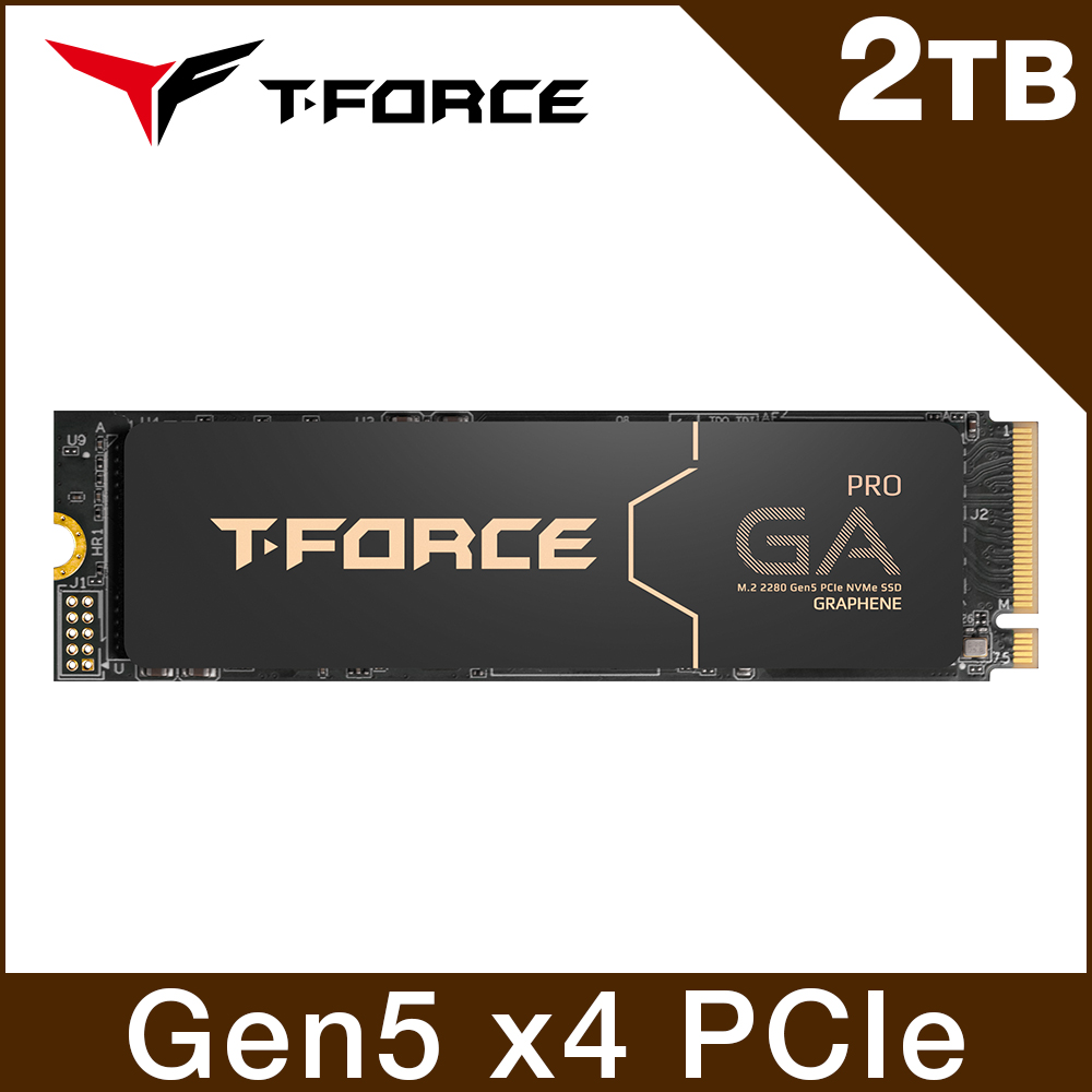 Team 十銓電競T-FORCE GA PRO 1TB PCIe Gen5 M.2 SSD 固態硬碟- PChome