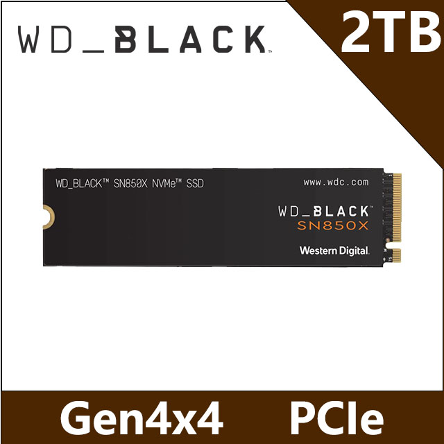 WD 威騰 黑標 SN850X 2TB M.2 NVMe PCIe SSD固態硬碟(S200T2X0E)