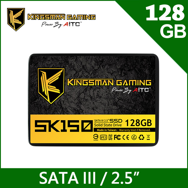 AITC 艾格 KINGSMAN SK150 128GB 2.5吋 SATA SSD 固態硬碟
