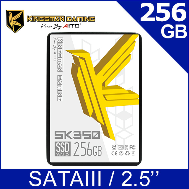 AITC 艾格 KINGSMAN SK350 256GB 2.5吋 SATA SSD 固態硬碟