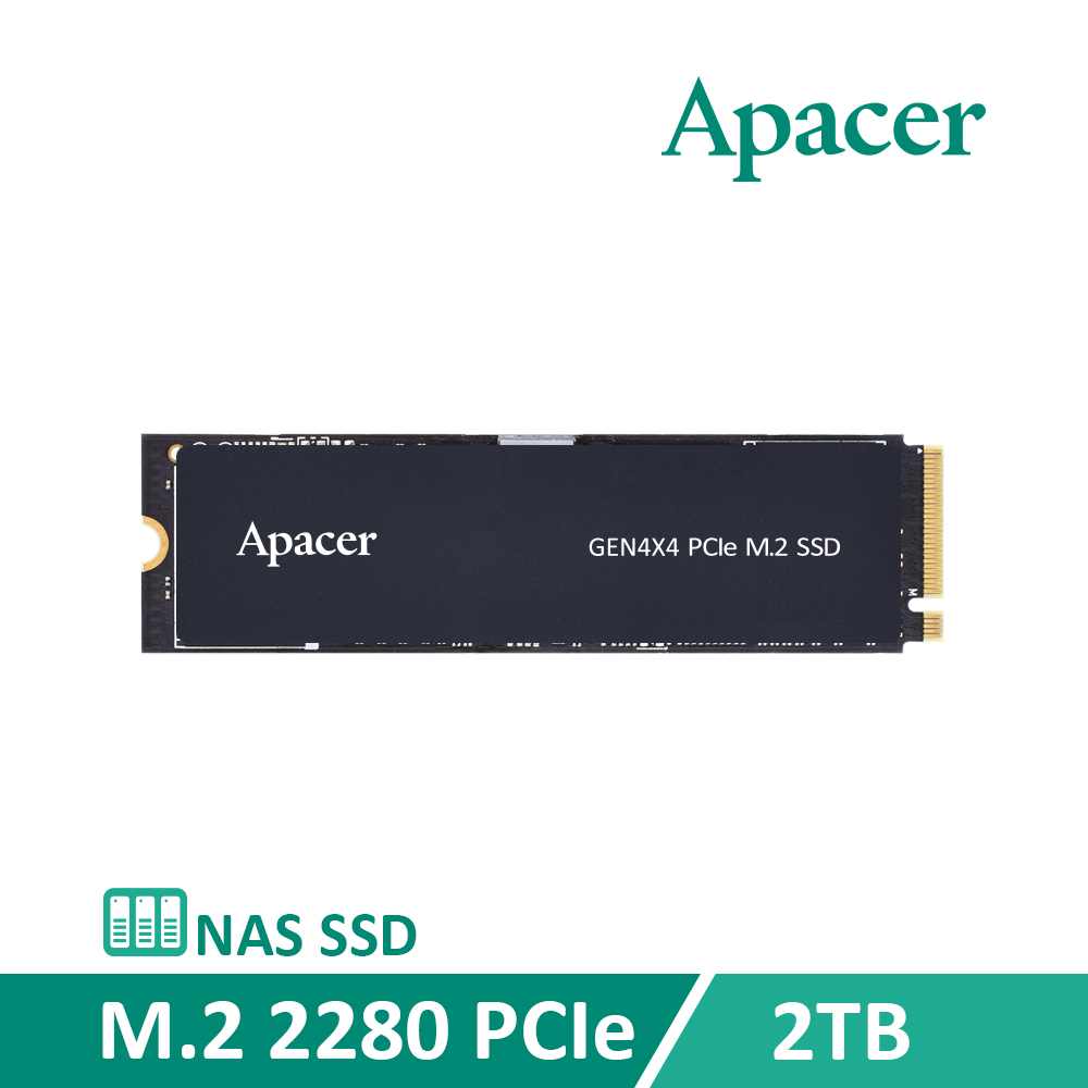 Apacer 宇瞻 PB4480 2TB M.2 PCIe4.0 NAS SSD固態硬碟