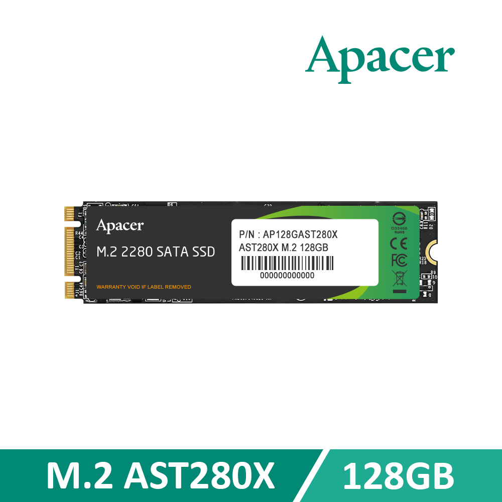 Apacer 宇瞻 AST280X 128GB M.2 SATA3 SSD