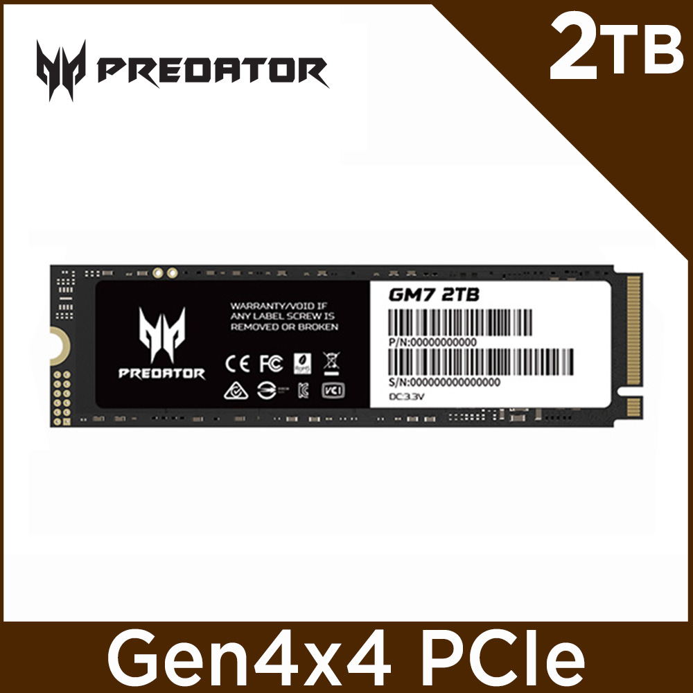 [情報] Acer Predator GM7 2TB M.2 $2499