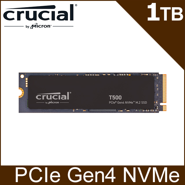 美光Micron Crucial T500 2TB PCIe Gen4 NVMe SSD 