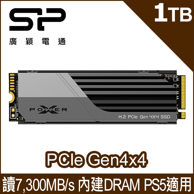 sp 廣穎  XS70 1TB NVMe Gen4x4 PCIe SSD 固態硬碟(01KGBP44XS7005)