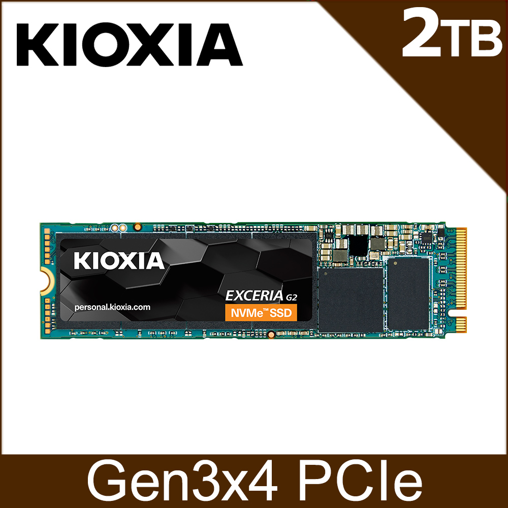 KIOXIA 鎧俠Exceria Heatsink SSD M.2 2280 PCIe NVMe 2TB Gen4x4