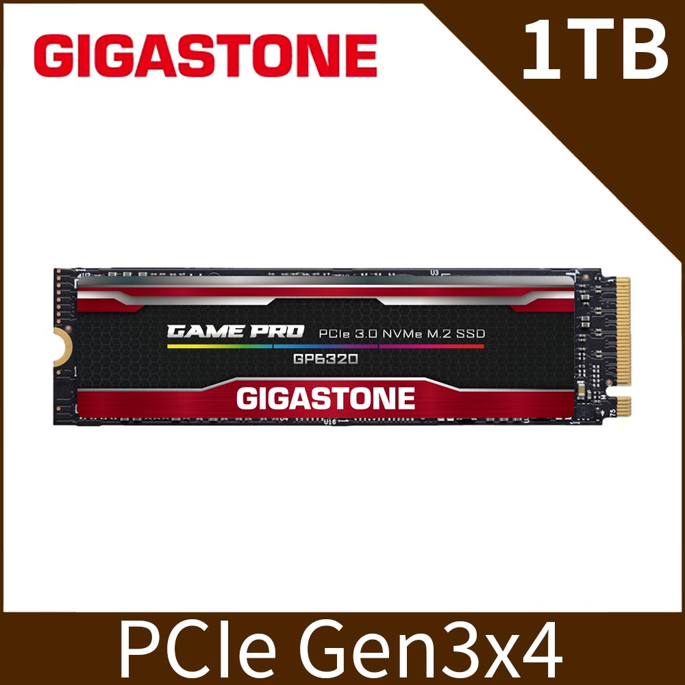 Gigastone 立達GP6320 1TB PCIe Gen3 GAME PRO M.2固態硬碟(2200MB/s