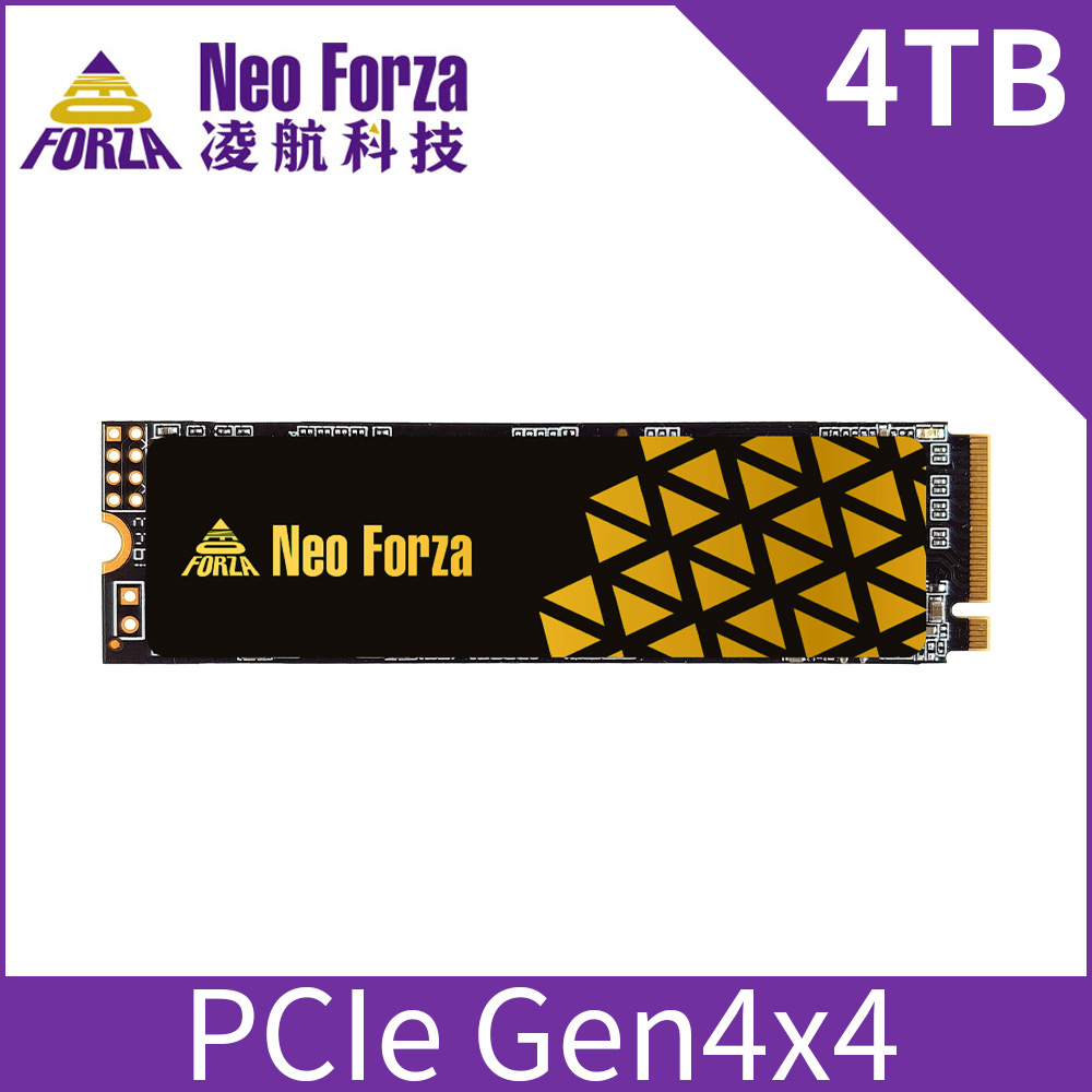 Neoforza 凌航 NFP4Q5 4TB Gen4x4 M.2 2280 PCIe 固態硬碟