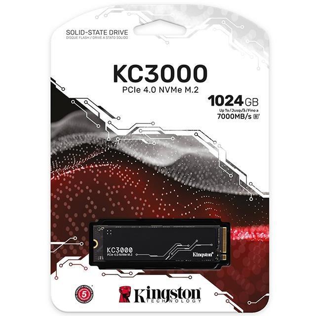 Kingston 金士頓 KC3000 1TB SKC3000S/1024G PCIE 4.0 SSD 固態硬碟