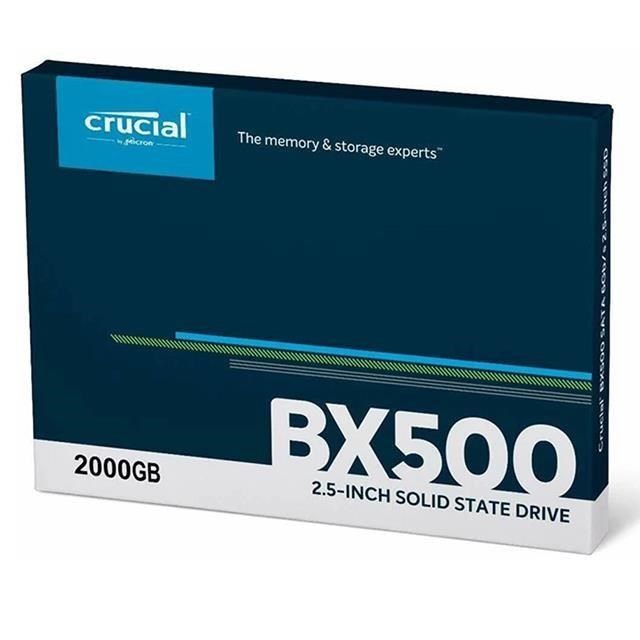 Micron 美光 Crucial 2TB BX500 2.5 吋 540MB/s SSD CT2000BX500SSD1
