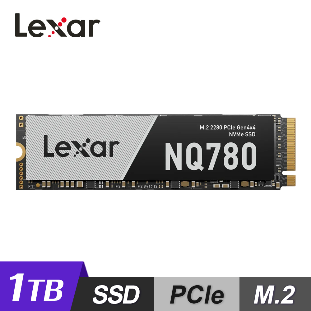 Lexar 雷克沙 NQ780 M.2 2280 PCIe Gen4x4 NVMe 1TB 固態硬碟