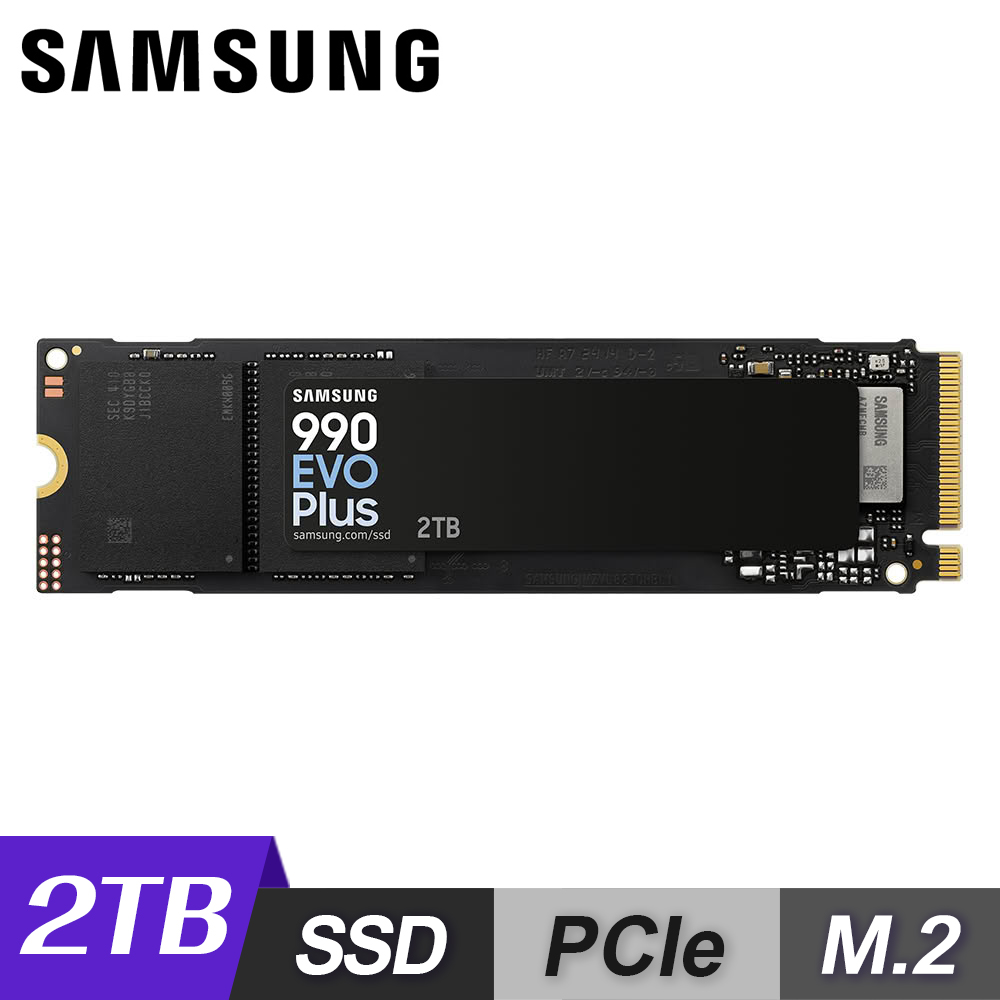 Samsung 三星 990 EVO Plus 2TB SSD 固態硬碟 MZ-V9S2T0BW