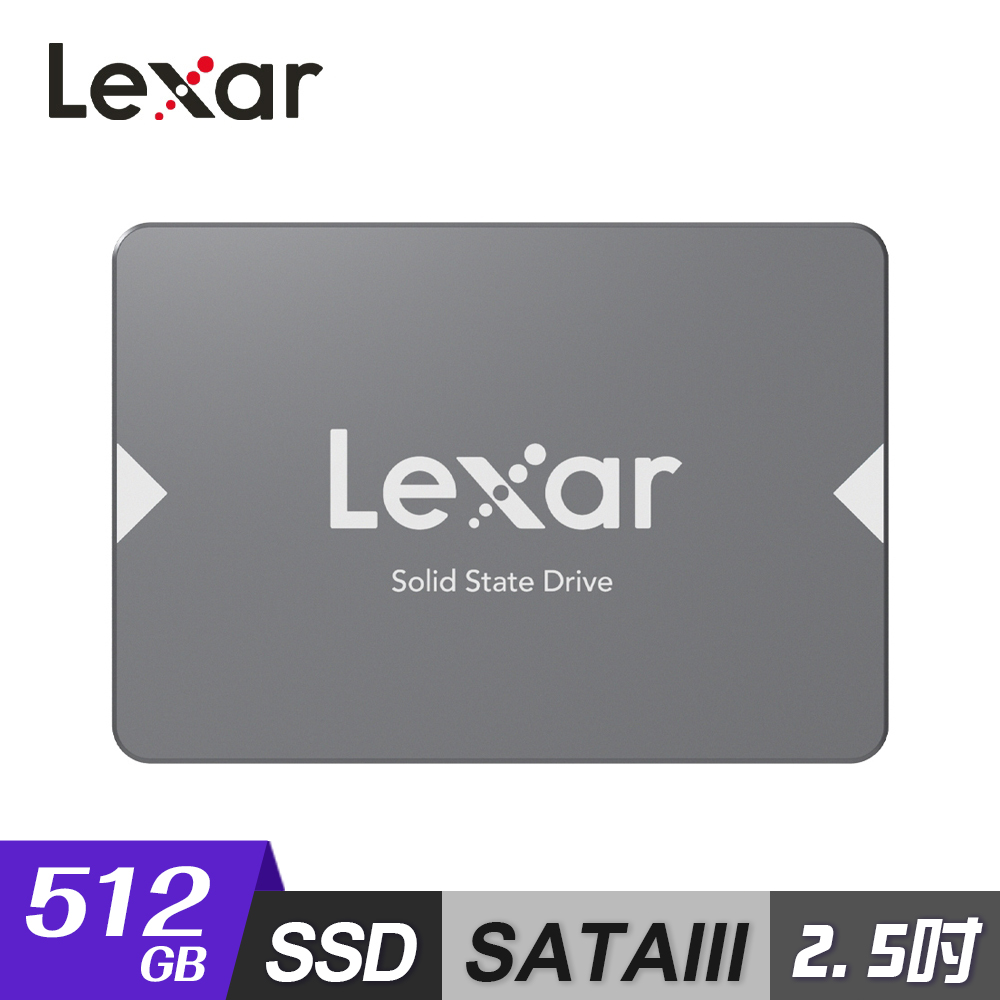 Lexar 雷克沙 NS100 2.5吋 SATA III 512GB 固態硬碟